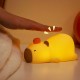 Детский силиконовый ночник Капибара, 7 цветов, от USB