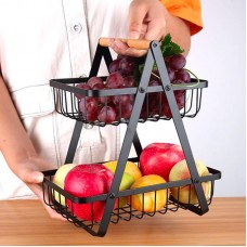 Корзина для фруктов 2 яруса, 32х30х18см, Vegetable and fruit storage rack