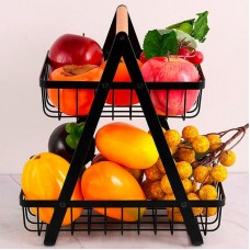 Корзина для фруктов 2 яруса, 32х30х18см, Vegetable and fruit storage rack