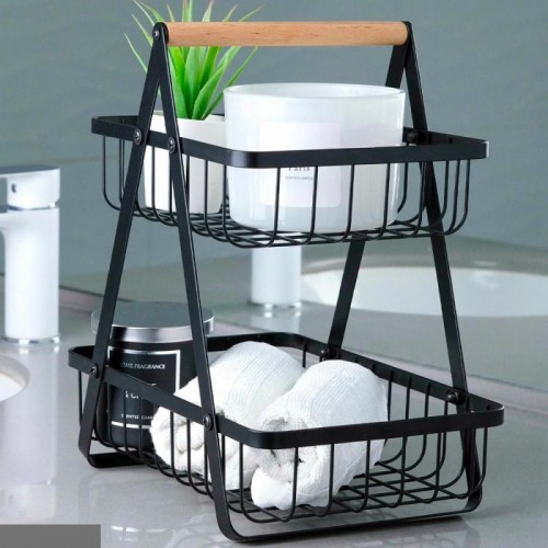 Кошик для фруктів 2 яруси, 32х30х18см, Vegetable and fruit storage rack