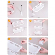 Полиця стелаж у ванну 3 яруси, 88х30х14, 5см Portable Toilet And Bathroom Storage Rack