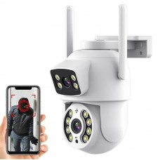 Wi-Fi камера спостереження 4Mp з поворотом і нічним баченням