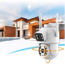Wi-Fi камера спостереження 4Mp з поворотом і нічним баченням