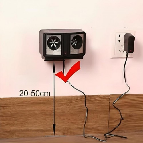 Ультразвуковий відлякувач гризунів та комах до 200 м², Dual Sonic