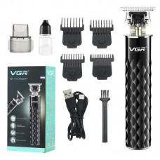 Машинка для стрижки VGR V-170 з триммером та 4 насадками від USB