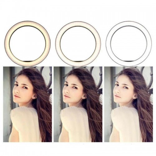 Кольцевая лампа с держателем 26см, CXB-260, от USB