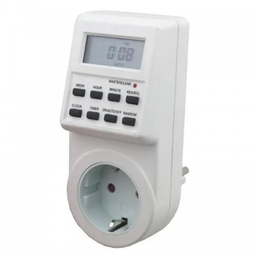 Розетка з таймером (16A, 3000W, 230V) Sinotimer TM516 Розетка з таймером (16A, 3000W, 230V) Sinotimer TM516