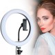 Кольцевая лампа с держателем 26см, CXB-260, от USB