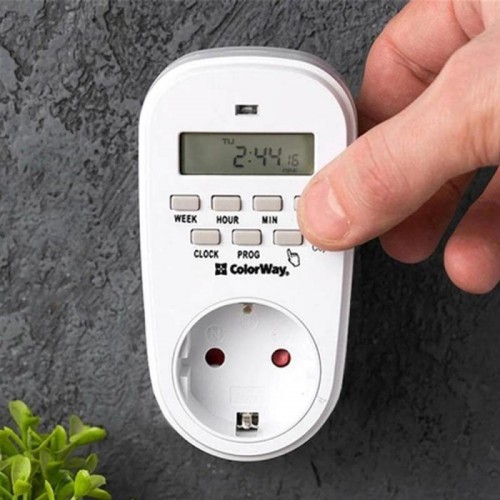 Розетка з таймером (16A, 3000W, 230V) Sinotimer TM518 Розетка з таймером (16A, 3000W, 230V) Sinotimer TM518