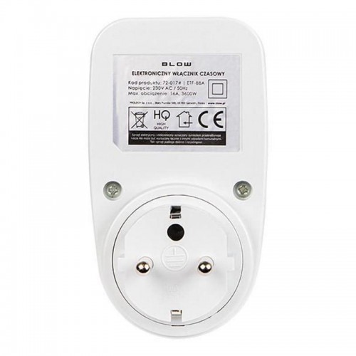 Розетка з таймером (16A, 3000W, 230V) Sinotimer TM518 Розетка з таймером (16A, 3000W, 230V) Sinotimer TM518