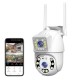 Подвійна камера відеоспостереження WiFi V380