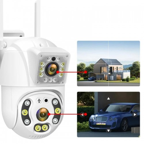 Двойная камера видеонаблюдения WiFi V380 Двойная камера видеонаблюдения WiFi V380