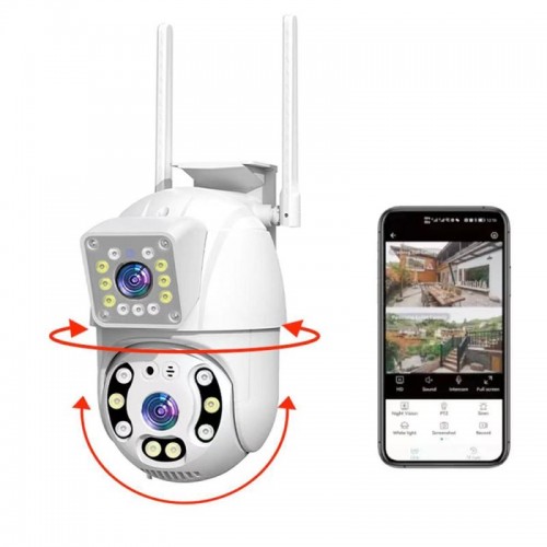 Двойная камера видеонаблюдения WiFi V380 Двойная камера видеонаблюдения WiFi V380