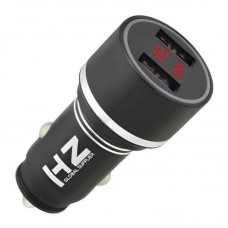Автомобільний зарядний пристрій HC7 з 2хUSB, Чорне