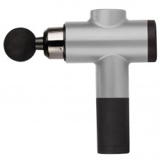 Портативный массажер для тела 4 насадки, 6 режимов, Fascial Gun, Серый