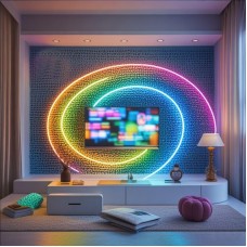 LED-стрічка RGB 5м неонова від USB з пультом SFK-30