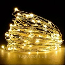 Гірлянда Роса 20м 200 LED теплий білий від мережі AD-50537