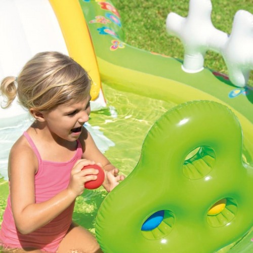 Детский надувной бассейн 290×180×104см Intex Rainbow Ring Play Center