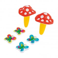 Дитячий надувний басейн 290×180×104см Intex Rainbow Ring Play Center з гіркою і фонтаном