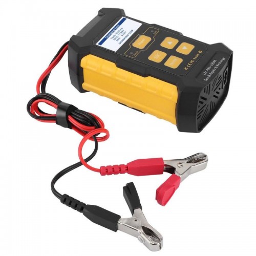 Автомобільний зарядний пристрій + акумуляторний тестер, 12V, KW510
