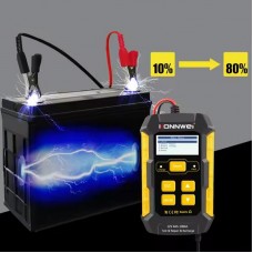 Автомобільний зарядний пристрій + акумуляторний тестер, 12V, KW510
