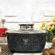 Квадратна каструля з мармуровим покриттям 24см, 4,5л, Top Kitchen TK00055, Чорний