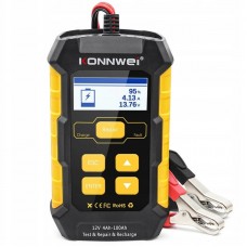 Автомобільний зарядний пристрій + акумуляторний тестер, 12V, KW510