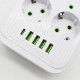 Сетевой фильтр 3м (10×220В+4×USB+1×Type-C) Тк-13, Белый
