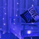 Гирлянда штора от сети, 3х2м, 240LED, G-49, Синий