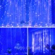 Гирлянда штора от сети, 3х2м, 240LED, G-49, Синий