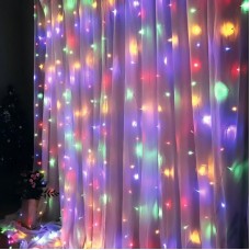 Гирлянда штора от сети, 3х2м, 240LED, G-49, Разноцветный