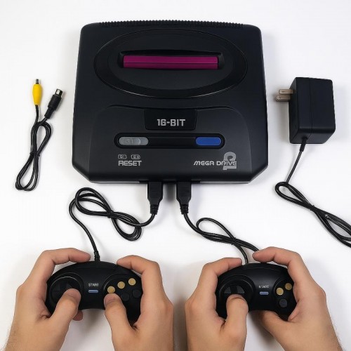 Игровая консоль с 2 джойстиками для игр 16 битная, GD-2020 Игровая консоль с 2 джойстиками для игр 16 битная, GD-2020