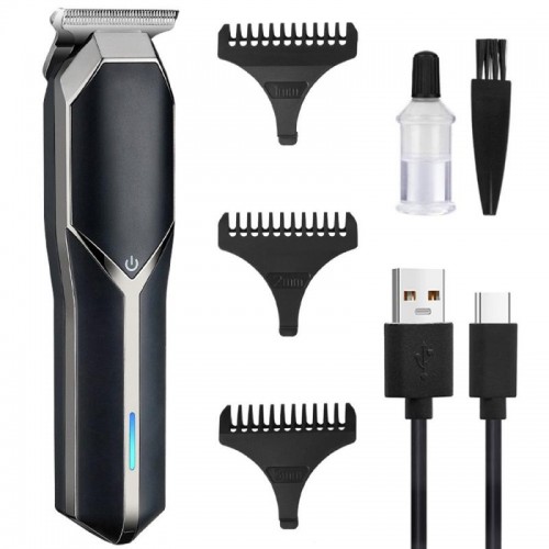 Акумуляторна машинка для стрижки волосся, +3 насадки, від USB, V-930