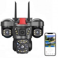 Камера видеонаблюдения 4G, 12MP, 6К