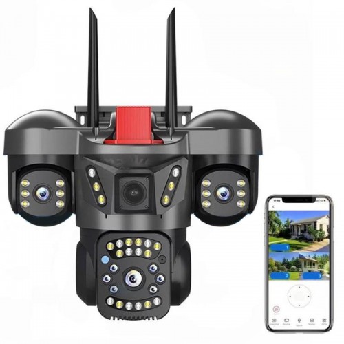 Камера видеонаблюдения 4G, 12MP, 6К