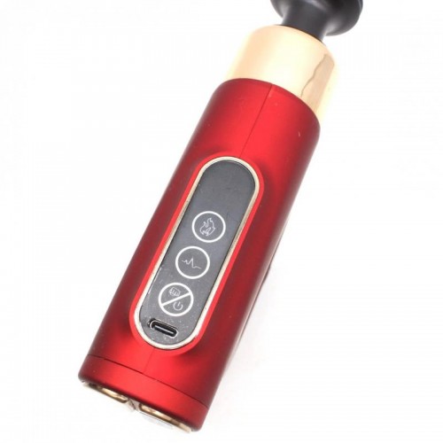 Ручний масажер для тіла 4в1 акумуляторний, від USB, HB-007, Червоний