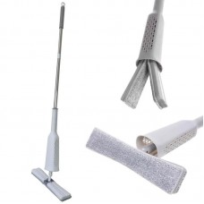 Швабра з відтискачем 147 см + 1 насадка, Household mop LY-12, Білий