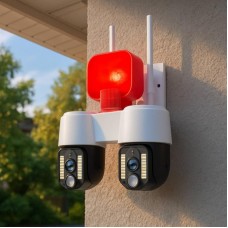 Уличная IP камера с двумя объективами, 12 W, CAMERA WIFI WITH ALARAM A2S