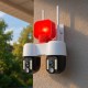 Вулична IP камера з двома об'єктивами, 12 W, CAMERA WIFI WITH ALARAM A2S