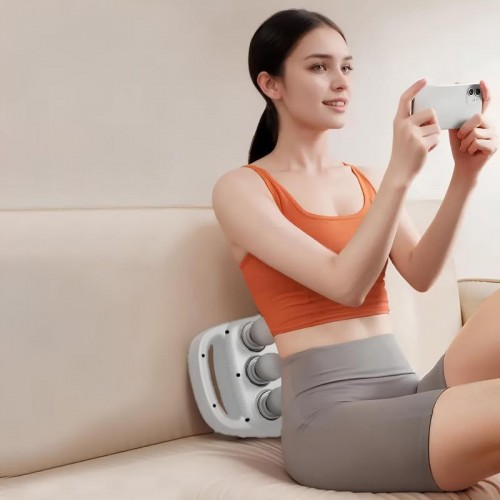 Перкусійний масажер для тіла 6 головок, 9 режимів, USB, YM-K60