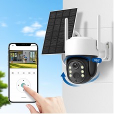 Wi-Fi камера видеонаблюдения на солнечной панели 1080p