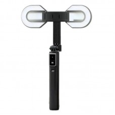 Селфі палиця з LED лампою та bluetooth пультом, 112 см, P40S-M