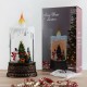 Новогодний светильник-ночник от батареек, 12х8см, «Елка со Снеговиком»