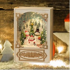 Музичний нічник новорічний Рождественская книга 19,1×13,2см від USB WDL-24023А