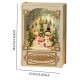 Музыкальный ночник новогодний Рождественская книга 19,1×13,2см, от USB, WDL-24023А