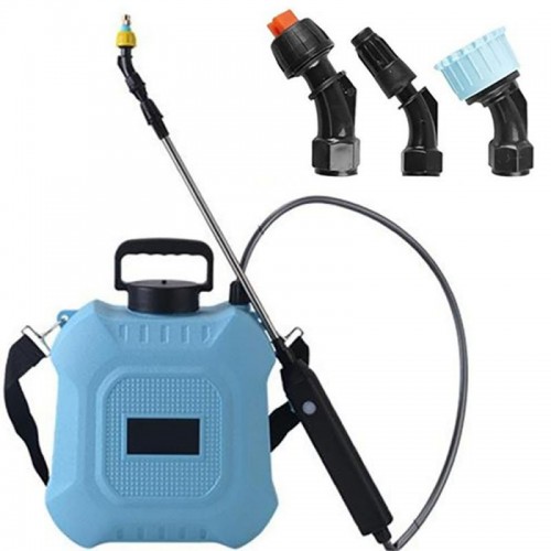 Аккумуляторный опрыскиватель + 3 насадки, 8л, USB