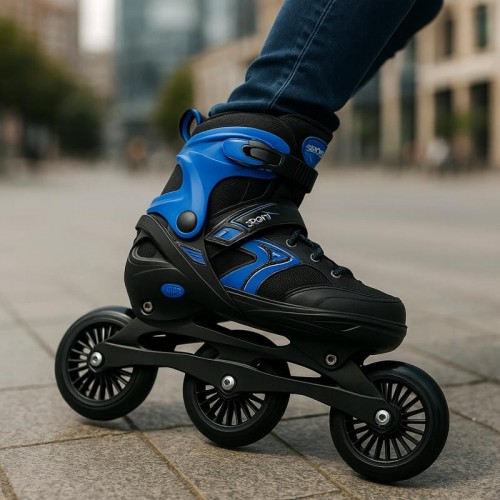 Розсувні ролики для дорослих, 39-42р, Speed Power, Сині