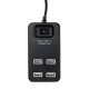 Розгалужувач USB на 4 порти, Чорний USB 2.0, P-1601