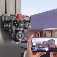 Вулична Wi-Fi камера відеоспостереження 12MP V380 з нічним видінням