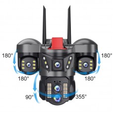 Вулична Wi-Fi камера відеоспостереження 12MP V380 з нічним видінням